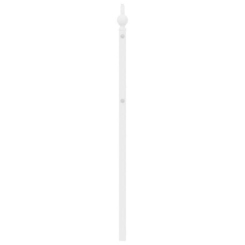 Tăblie de pat de schimb metalică, alb, 200 cm