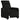 Fotoliu rabatabil electric, negru, material textil