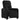 Fotoliu rabatabil electric, negru, material textil