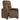 Fotoliu rabatabil electric, maro, material textil