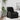 Fotoliu reclinabil cu masaj, piele ecologică neagră