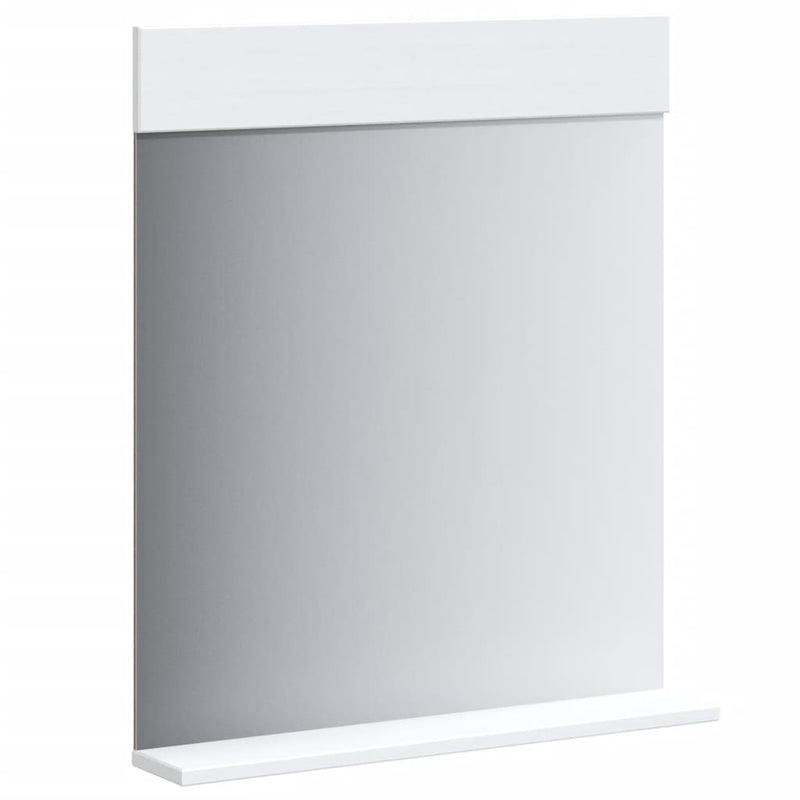Set mobilier baie „BERG”, 2 piese, alb, lemn masiv de pin