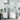Set mobilier baie, 3 piese, „BERG”, alb, lemn masiv de pin