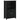Set mobilier baie, 3 piese, „BERG” , negru, lemn masiv de pin