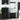 Set mobilier baie, 3 piese, „BERG” , negru, lemn masiv de pin