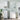 Set mobilier baie BERG, 4 piese, alb, lemn masiv de pin