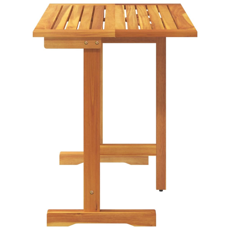Masă de balcon pliabilă, 90x60x72 cm, lemn masiv de acacia