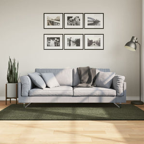 Covor HUARTE, fir scurt moale și lavabil verde pădure 100x200cm