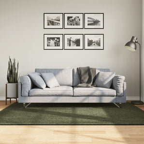 Covor HUARTE, fir scurt moale și lavabil verde pădure 140x200cm