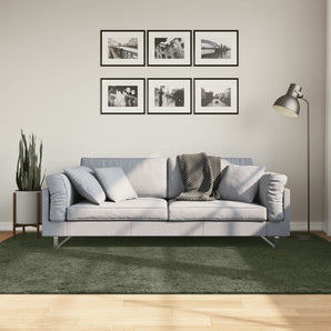 Covor HUARTE, fir scurt moale și lavabil verde pădure 160x230cm
