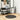 Covor IZA aspect scandinav, cu fire scurte, antracit, Ø 80 cm