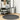 Covor IZA aspect scandinav, cu fire scurte, antracit, Ø 120cm