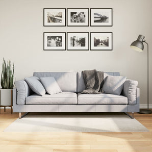 Covor IZA aspect scandinav, cu fire scurte, crem, 80x150 cm