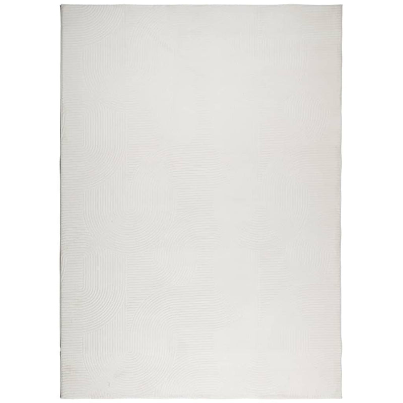 Covor IZA aspect scandinav, cu fire scurte, crem, 240x340 cm
