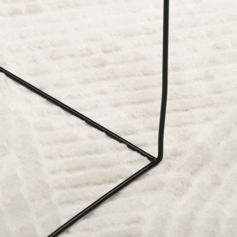 Covor IZA aspect scandinav, cu fire scurte, crem, 240x340 cm