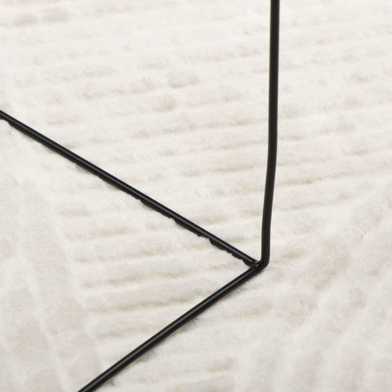 Covor IZA aspect scandinav, cu fire scurte, crem, Ø 100 cm