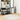 Covor IZA aspect scandinav, cu fire scurte, crem, Ø 120 cm