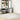 Covor IZA aspect scandinav, cu fire scurte, crem, Ø 200 cm