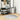 Covor IZA aspect scandinav, cu fire scurte, gri, Ø 100 cm