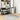 Covor IZA aspect scandinav, cu fire scurte, gri, Ø 120 cm