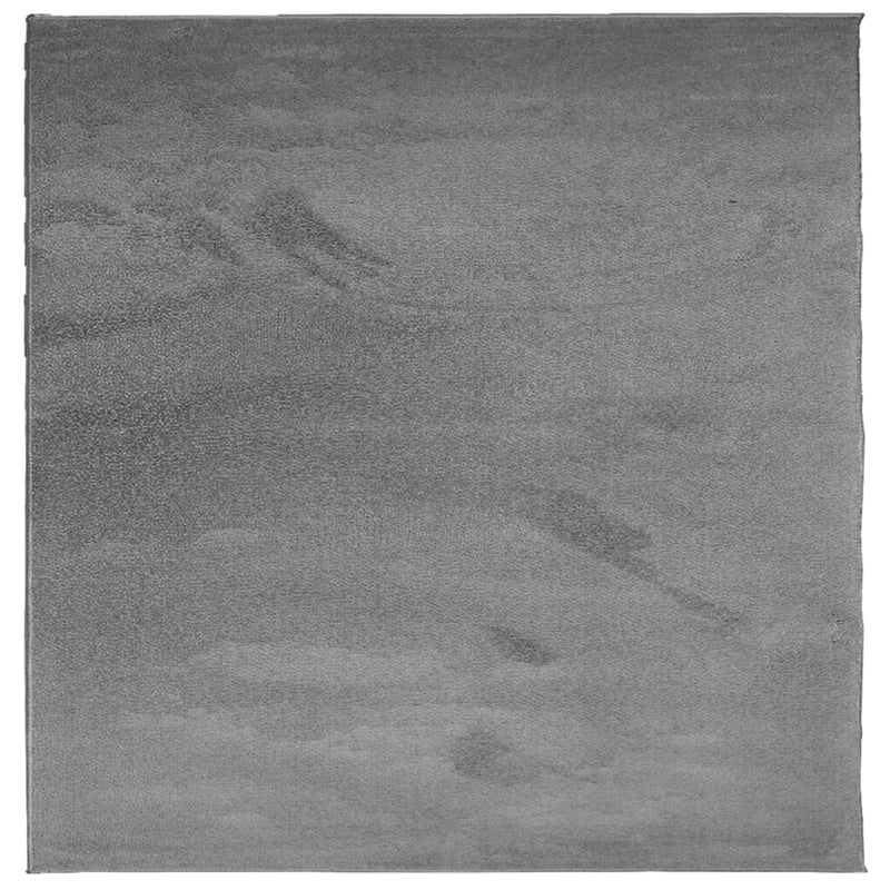 Covor „OVIEDO”, fire scurte, antracit, 120x120 cm