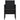 Set bistro cu perne, 3 piese, negru, poliratan