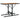 Set bistro cu perne, 3 piese, negru, poliratan