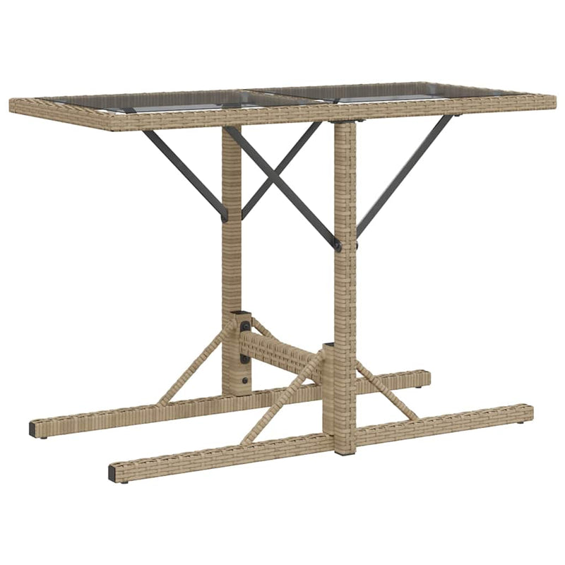 Set bistro cu perne, 3 piese, bej combinat, poliratan