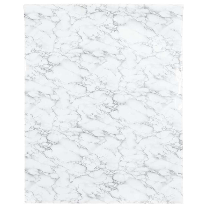 Autocolant pentru mobilier, alb marmură, 90x500 cm, PVC