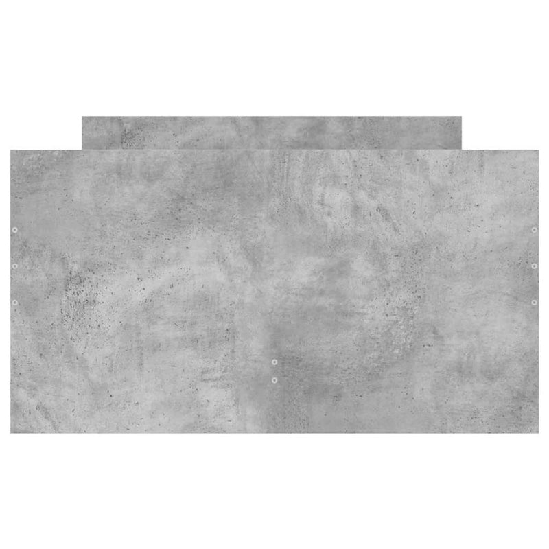 Cadru de pat cu sertare, gri beton, 100x200 cm
