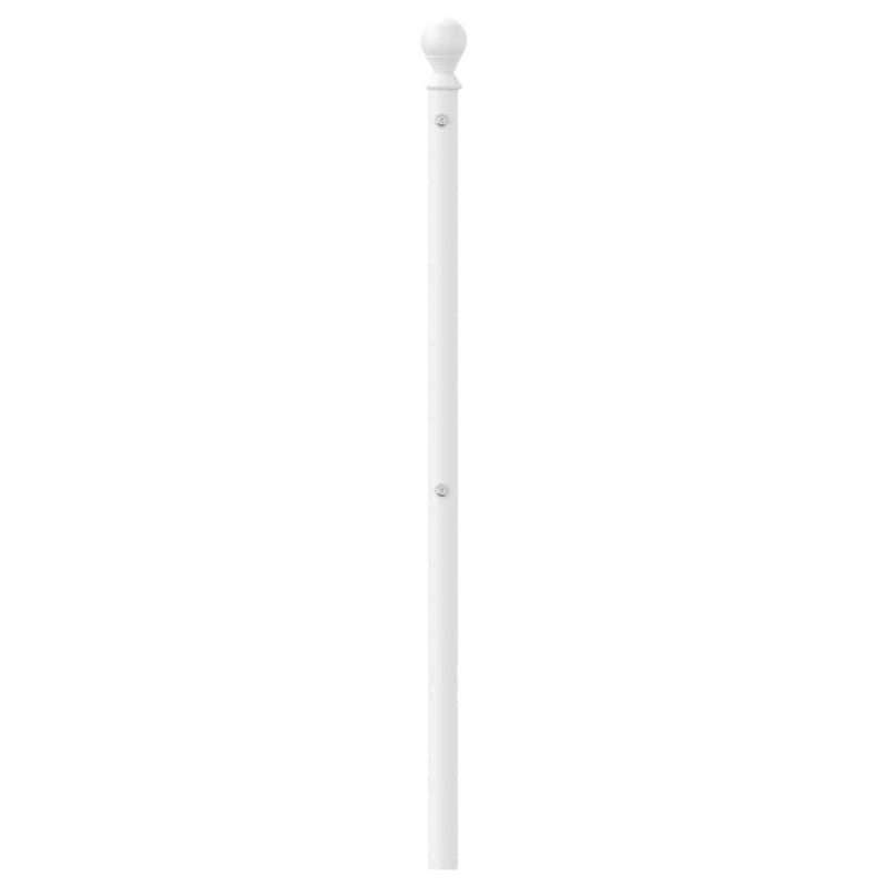 Tăblie de pat de schimb metalică, alb, 180 cm