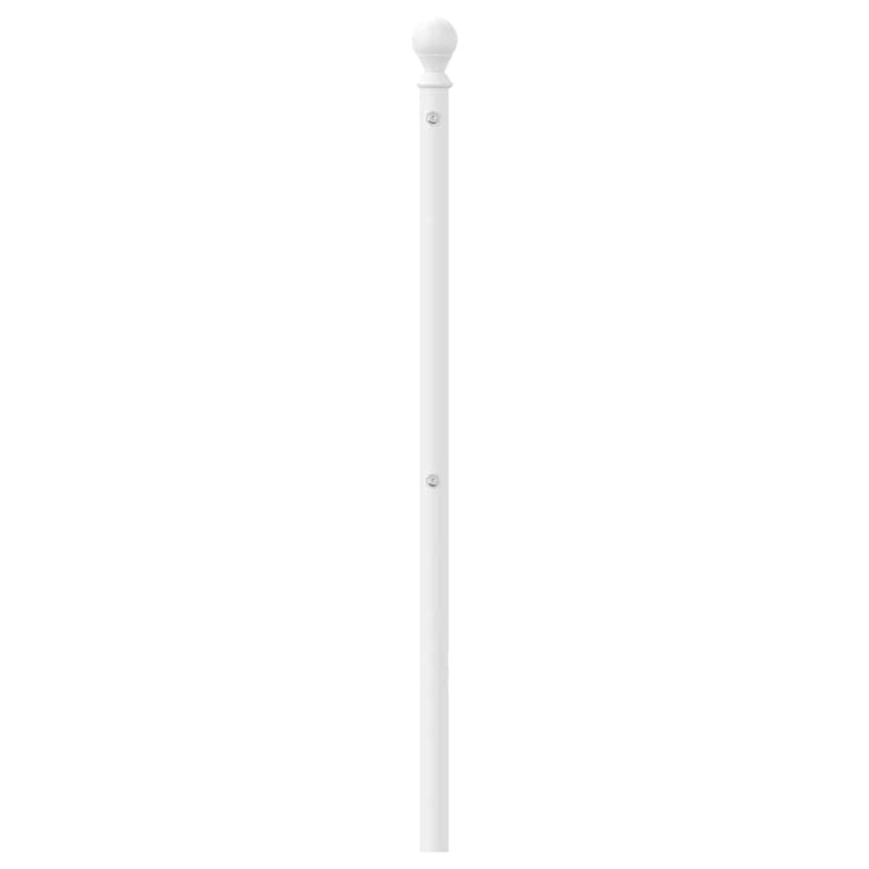 Tăblie de pat de schimb metalică, alb, 200 cm