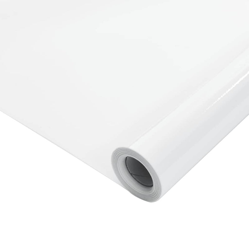 Folie fereastră, 3 buc., statică/mată, alb, PVC