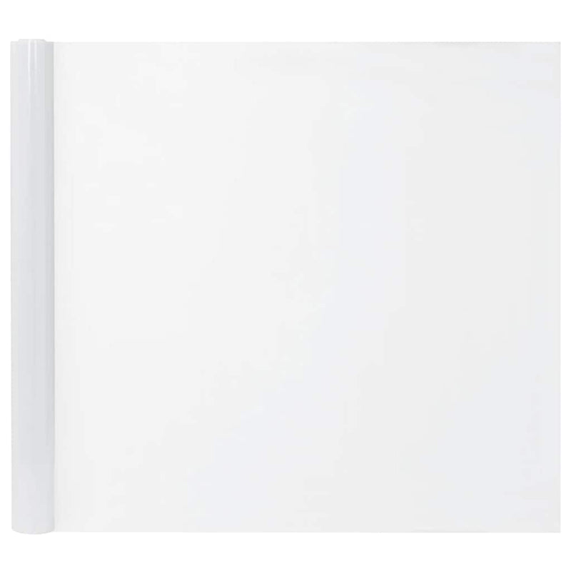 Folie fereastră, 3 buc., statică/mată, alb, PVC