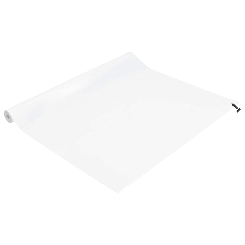Folie fereastră, 3 buc., statică/mată, alb, PVC