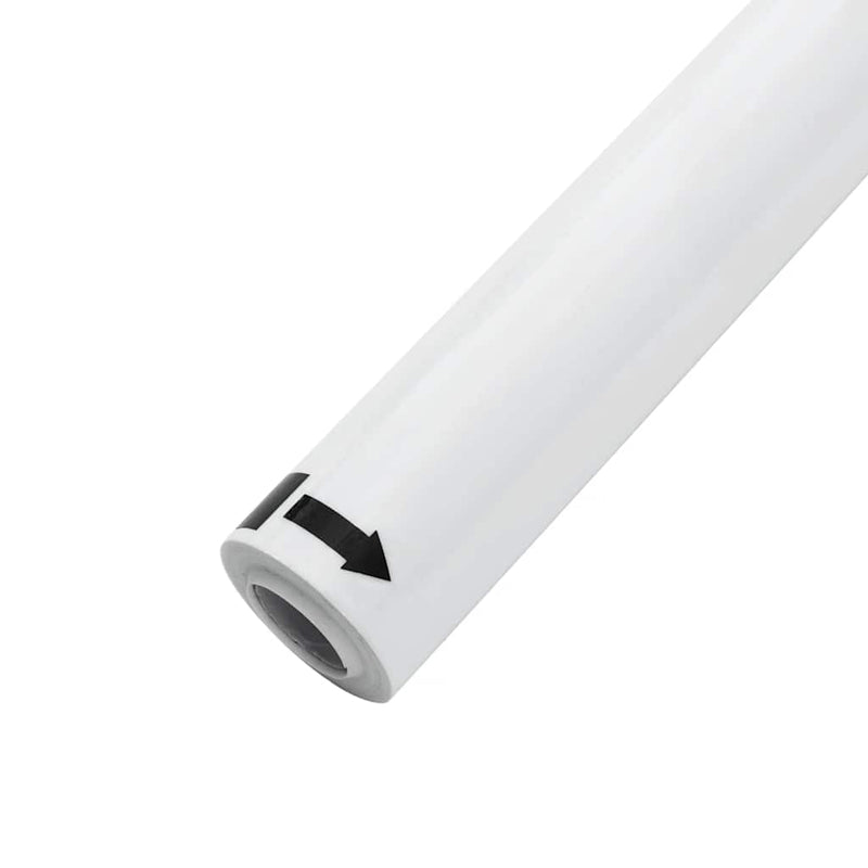 Folie fereastră, 3 buc., statică/mată, alb, PVC