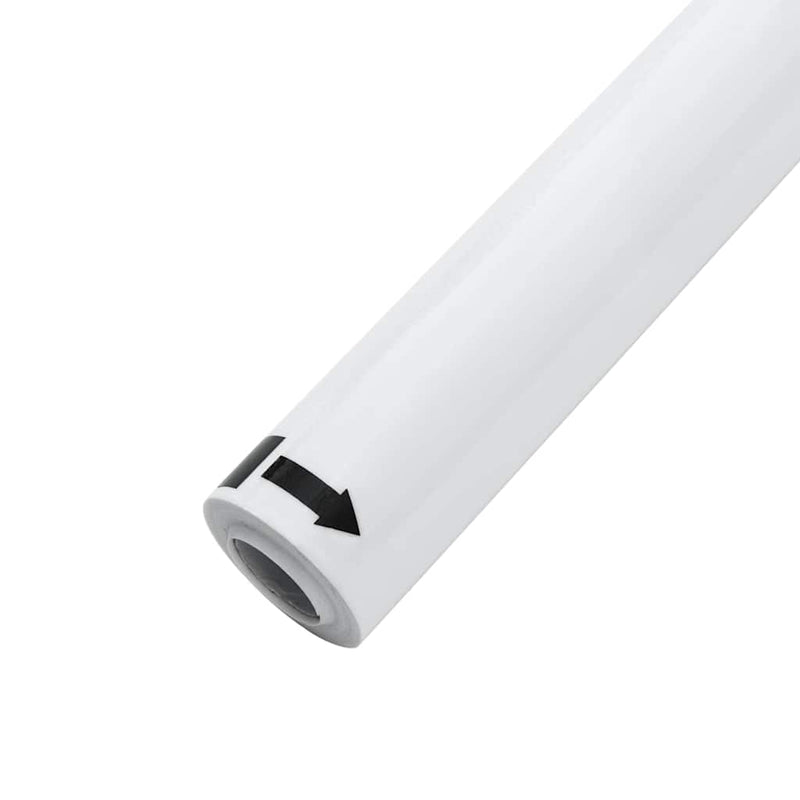 Folie fereastră, 5 buc., statică/mată, alb, PVC