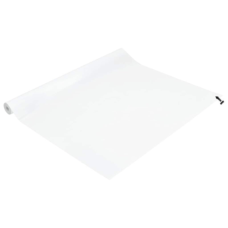 Folie fereastră, 3 buc., statică/mată, alb, PVC
