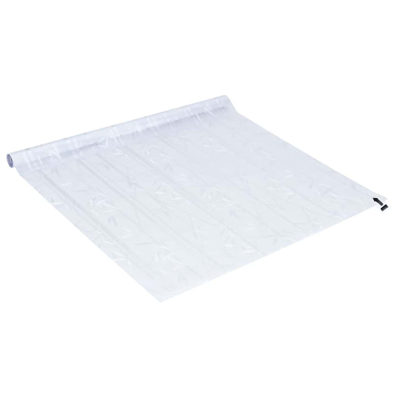 Folie fereastră, 2 buc., mată, model bambus, PVC