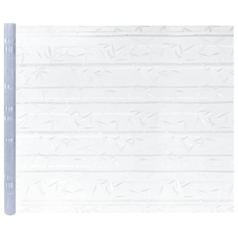 Folie fereastră, 4 buc., mată, model bambus, PVC