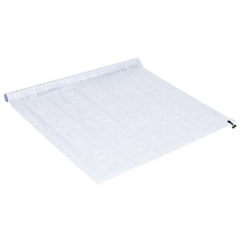 Folie fereastră, 4 buc., mată, model bambus, PVC