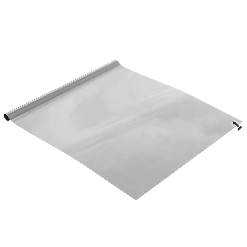 Folie solară, 3 buc., efect reflectorizant static argintiu, PVC