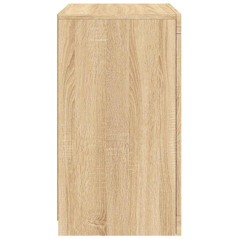 Dulap lateral cu lumini LED, stejar sonoma, lemn prelucrat