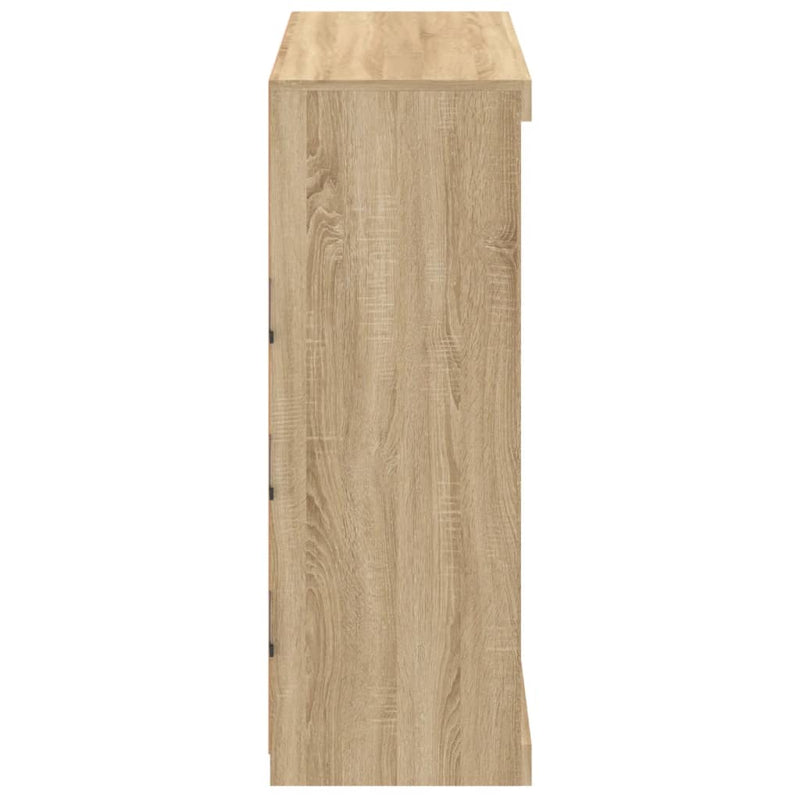Servantă cu lumini LED, stejar sonoma, 81x37x100 cm
