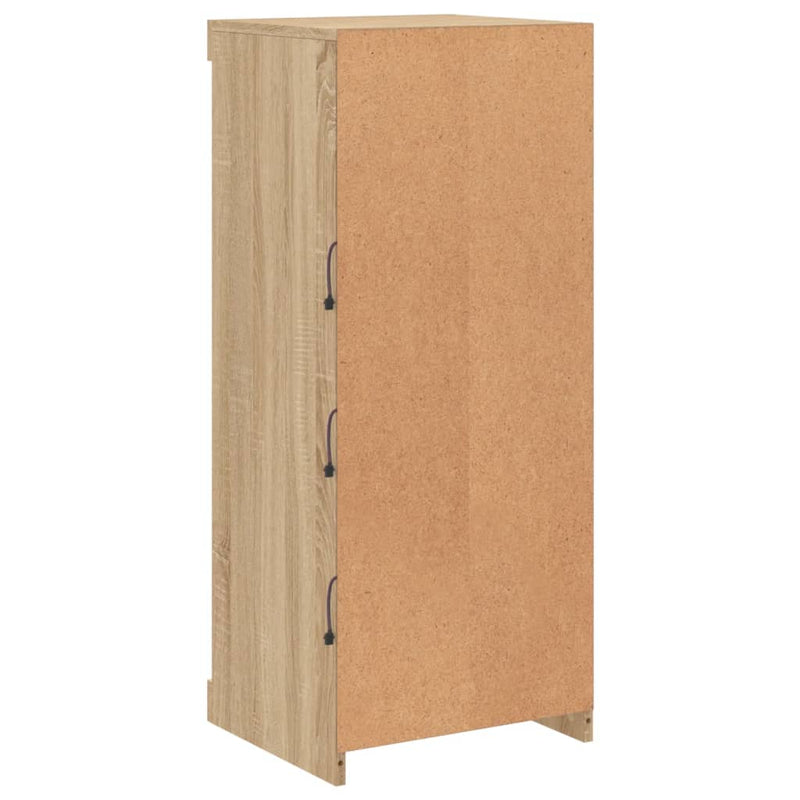 Servantă cu lumini LED, stejar sonoma, 41x37x100 cm