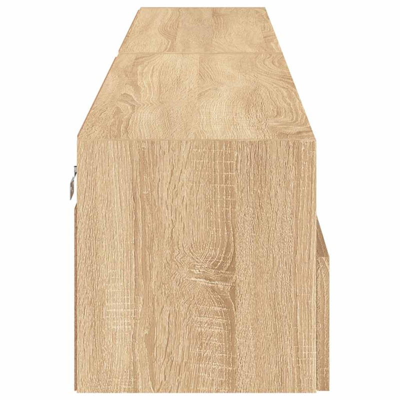 Dulapuri TV de perete 2 buc. stejar sonoma 100x30x30 cm lemn