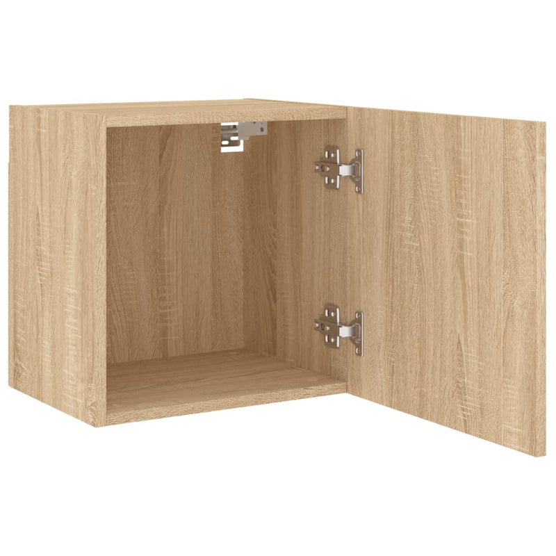 Comodă TV de perete, stejar sonoma 40,5x30x40 cm lemn prelucrat