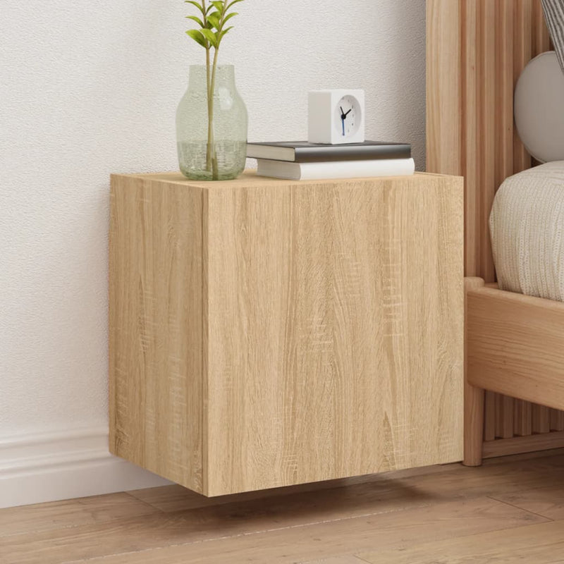 Comodă TV de perete, stejar sonoma 40,5x30x40 cm lemn prelucrat