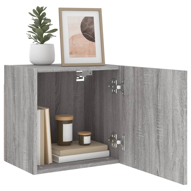 Comodă TV de perete, gri sonoma 40,5x30x40 cm lemn prelucrat