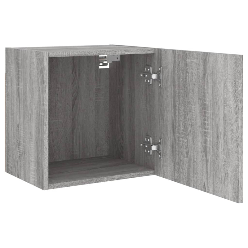 Comodă TV de perete, gri sonoma 40,5x30x40 cm lemn prelucrat